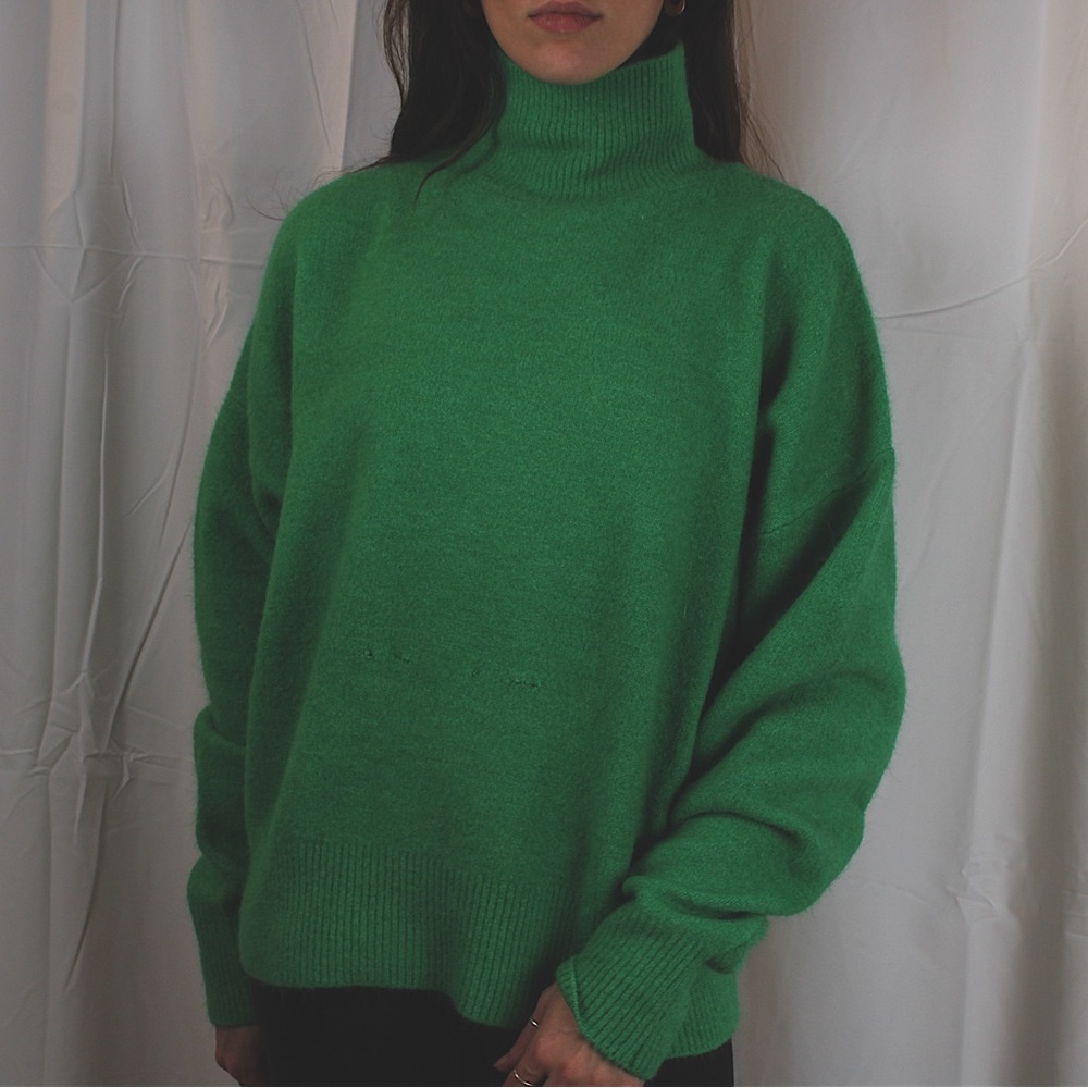 Zara green turtle neck sweater 🐢